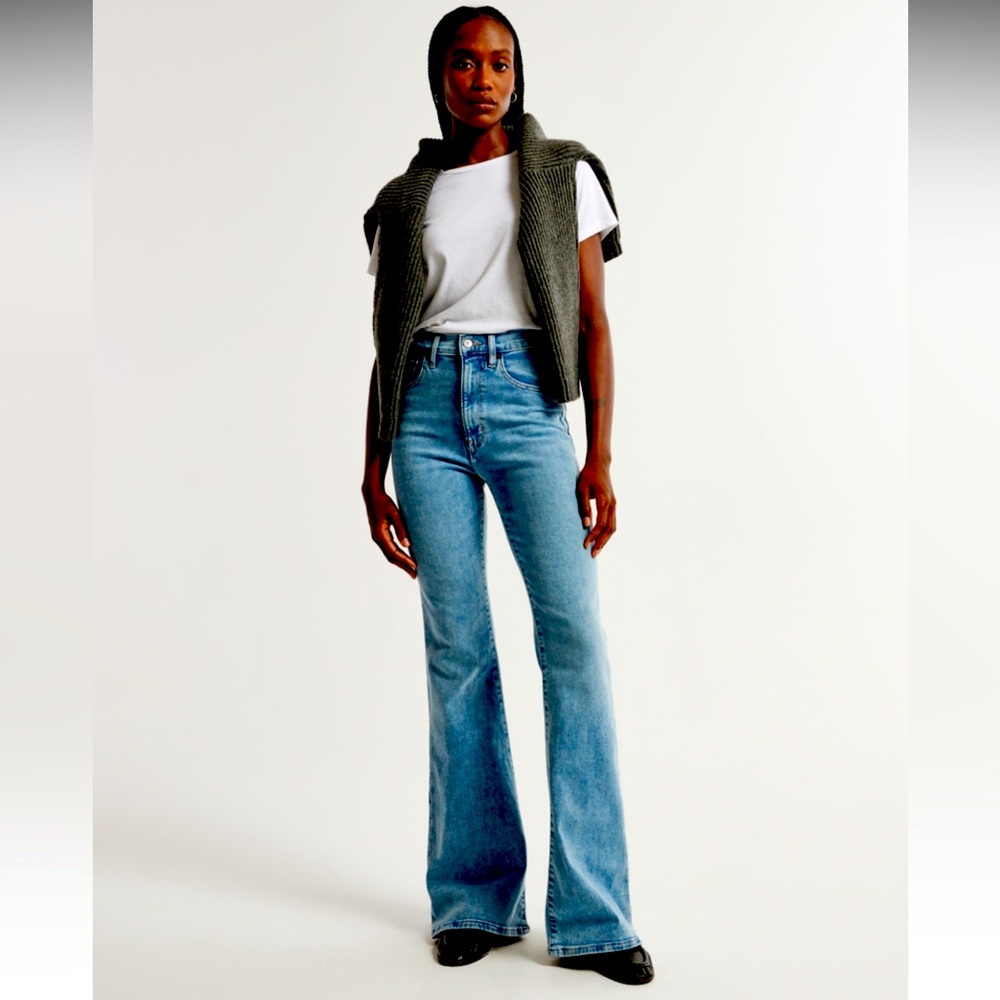 Abercrombie high rise flare